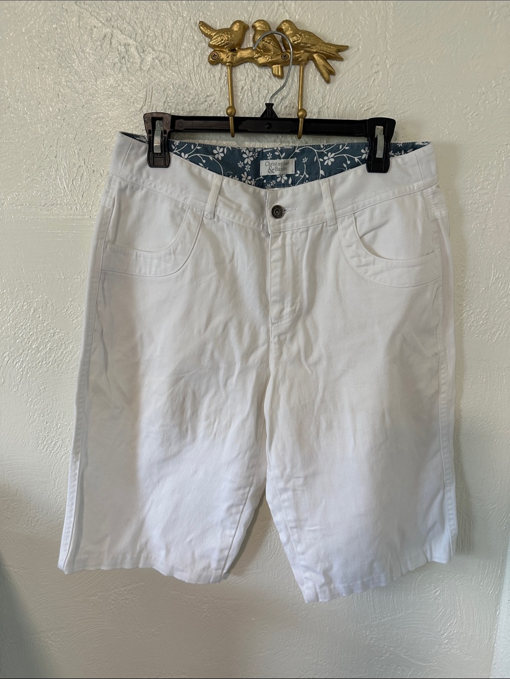 Christopher & Banks White Women's Bermuda Walking Shorts Size 10
